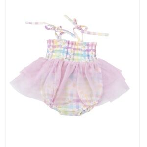 Angel Dear- Gingham Daisy Tutu Bubble